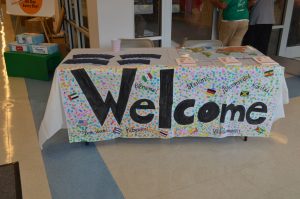 Connect International Night welcome sign