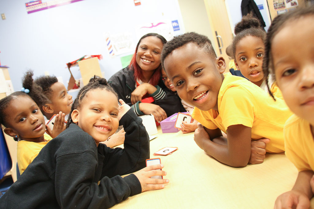 LEAP Staff with Happy Students