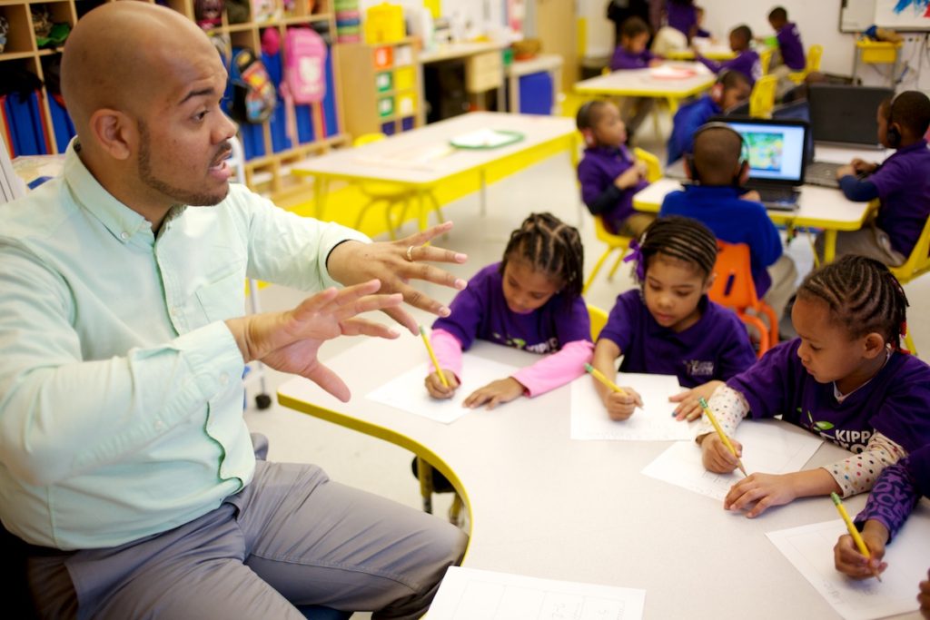 Mr. Guzman at GROW teaching