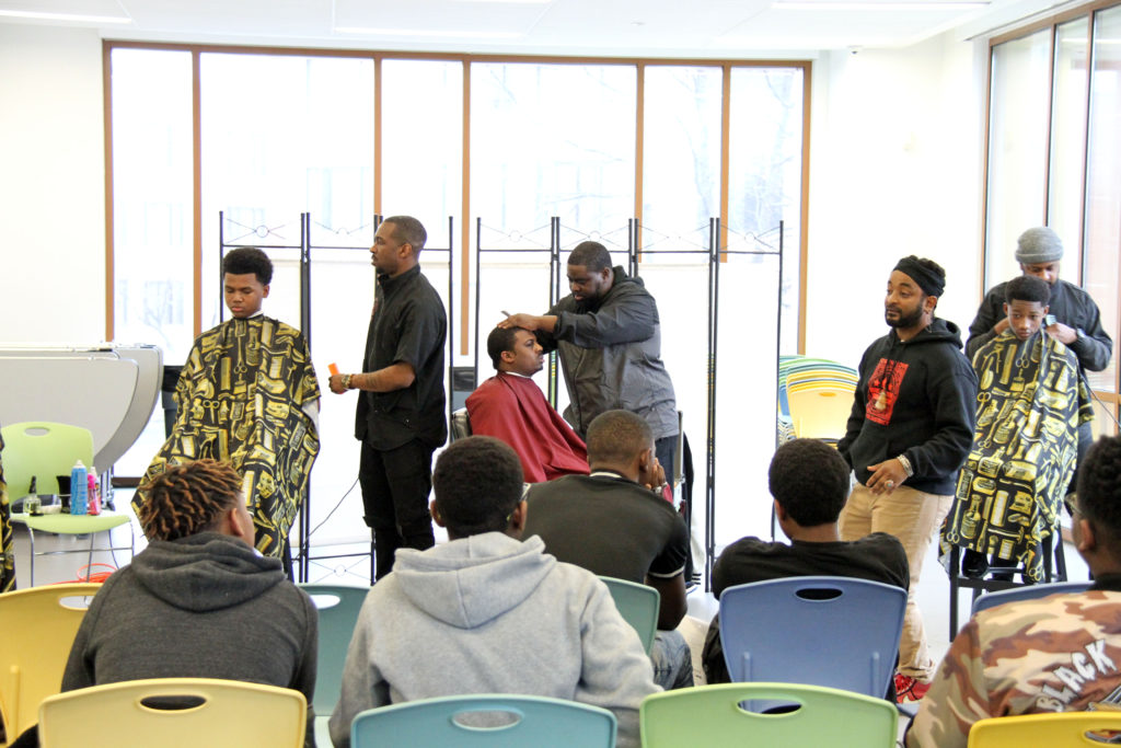 KIPP DC Young Men's Empowerment Summit - haircuts