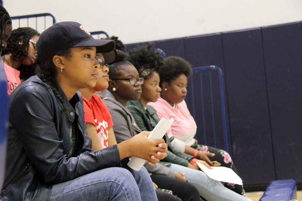 KIPP DC G.E.M.S. Summit - girls listening 