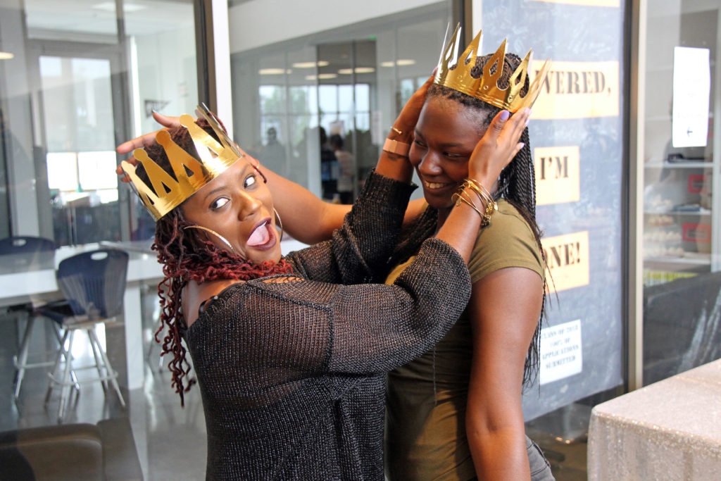 KIPP DC G.E.M.S. Summit - posing with crowns