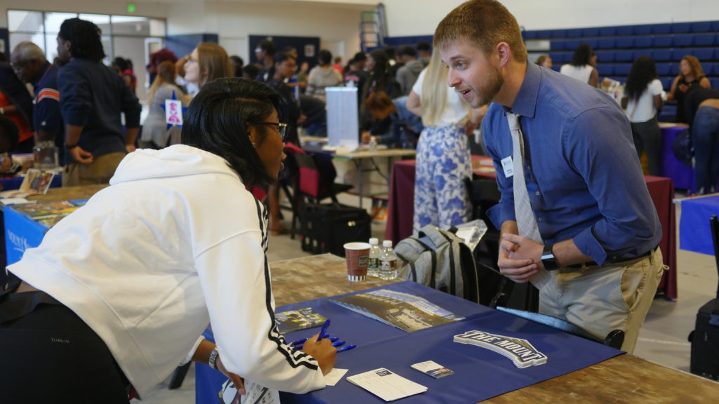 College Fair Interaction