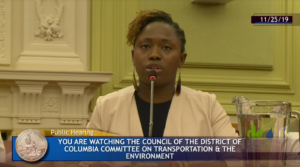Althea Holford at DC Council