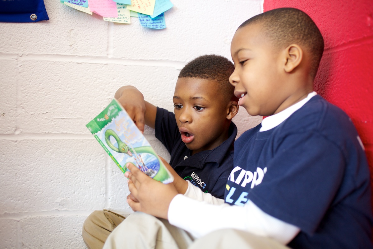 Lead Academy Students Reading