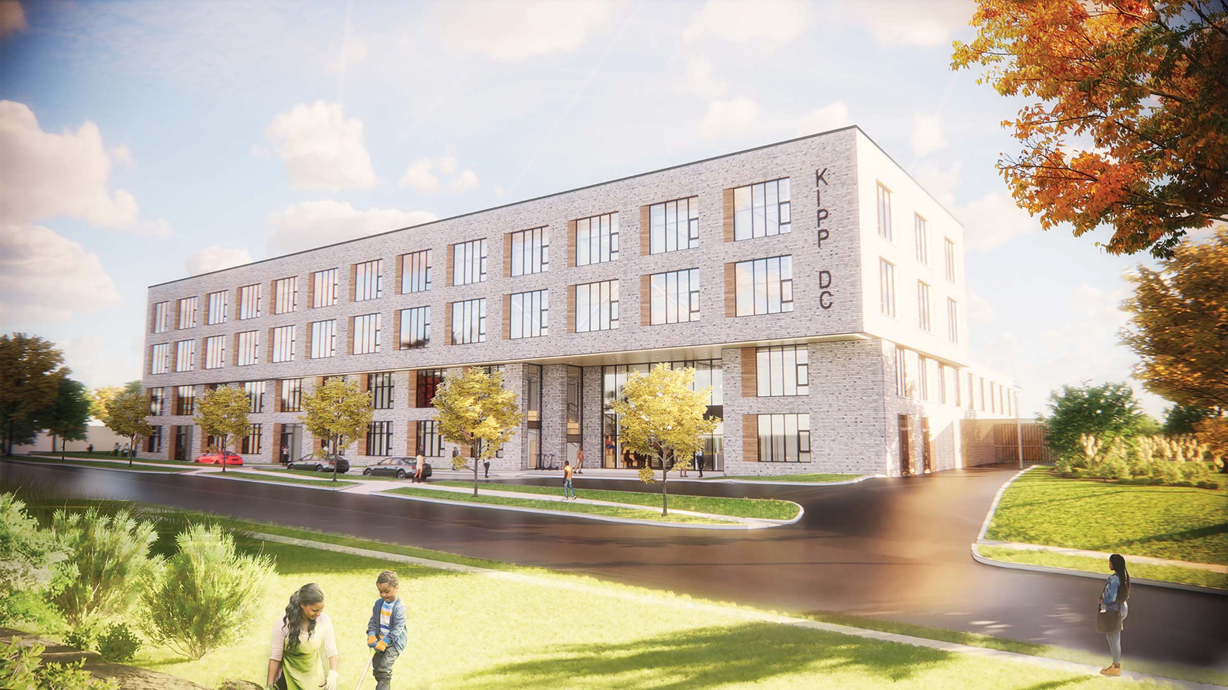 Rendering of the new KIPP DC high school