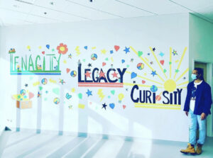 Mr. Griffith's mural in The Learning Center
