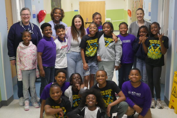 Rachel Leeds w/ Promise Academy Students