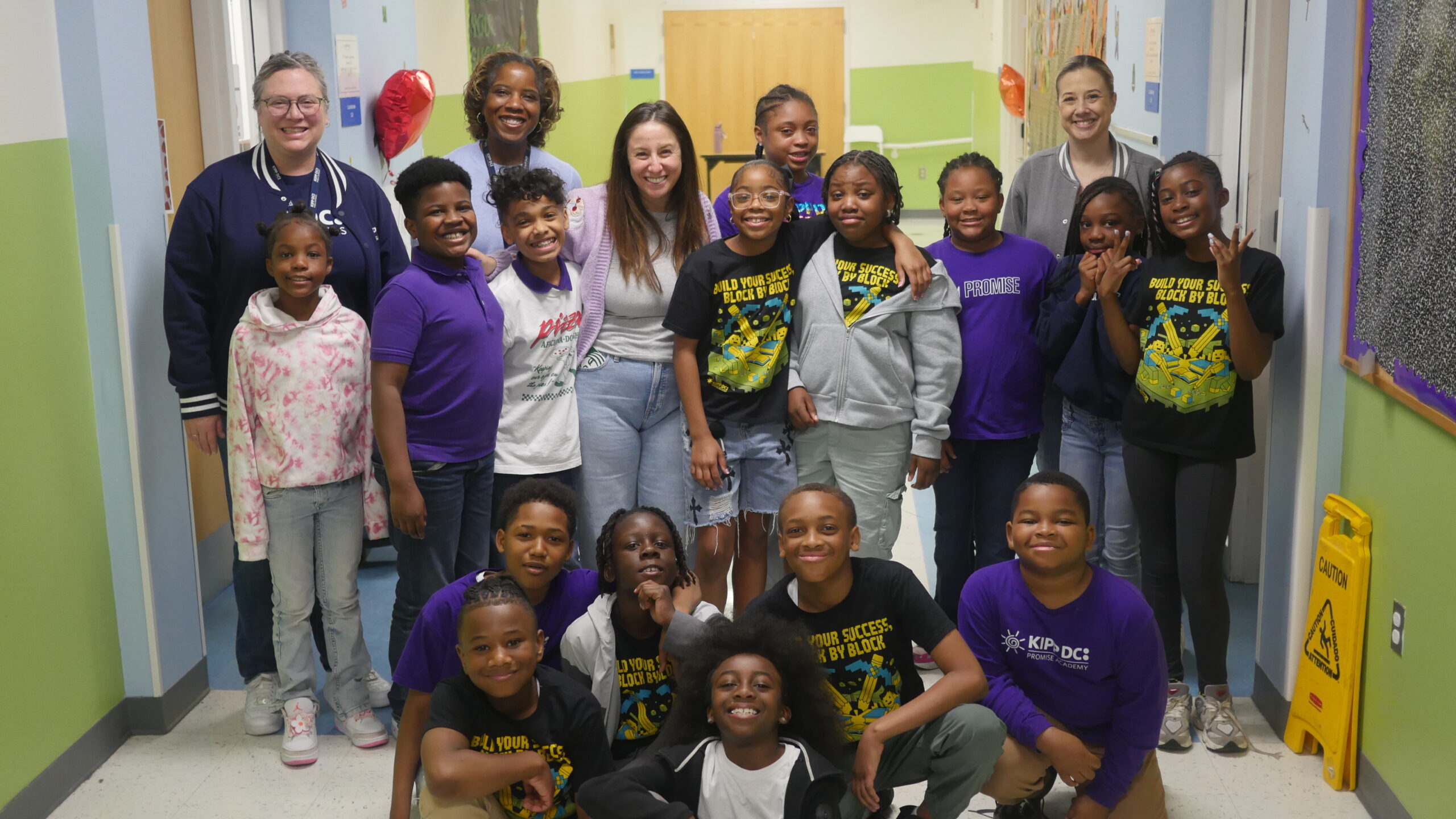 Rachel Leeds w/ Promise Academy Students
